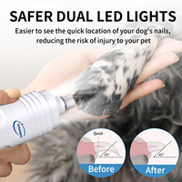 Ponceuse à ongles électrique silencieuse pour chiens et chats – Soin des pattes – Polisseuse pour animaux de compagnie