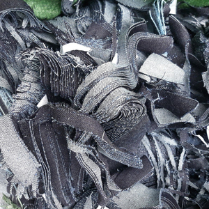 2021 Viet Nam Exportando buenas tarifas Residuos de tela de corte de mezclilla 100% Residuos de hilo de algodón - Product Image 1