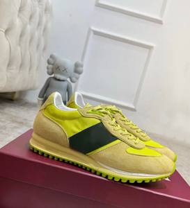 Baskets de marche rétro de luxe pour femme en cuir, à lacets, bout fermé, avec empeigne en faux daim, confortables, amortissantes et antidérapantes – Collection Automne - Product Image 6