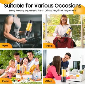 <span class=keywords><strong>Licuadora</strong></span> Portátil Eléctrica de Plástico de 380 ml, <span class=keywords><strong>Mini</strong></span> <span class=keywords><strong>Licuadora</strong></span> Recargable por USB para Uso Doméstico - Product Image 6