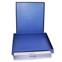Boîtes d'emballage en carton rigide orange de luxe avec poignée Emballage cadeau de luxe imprimé de logo personnalisé avec fermeture magnétique
