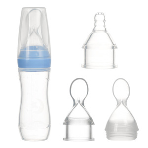Ensemble de biberons en silicone à tête de cuillère souple pour la formation des bébés, 3 pièces - Product Image 2