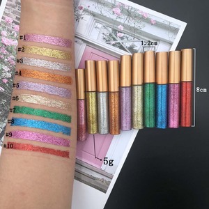 Eyeliner liquide longue durée imperméable à paillettes chimiques de 10 couleurs Maquillage - Product Image 1