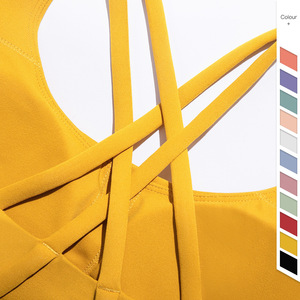 <span class=keywords><strong>NULS</strong></span> femmes Barely There Yoga débardeur dos croisé soutien-gorge de sport avec absorption des chocs respirant Fitness Yoga Wear - Product Image 3