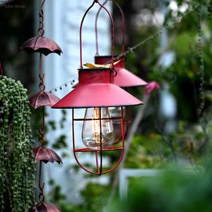 Lustre solaire rétro à LED IP65 étanche, durable, en métal, pour jardin extérieur, lampadaire avec télécommande, alimentation CC - Product Image 2