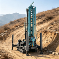 Foreuse pneumatique DTH MIKTON MKDQZ-350 pour puits d'eau, 350 m, sur chenilles, avec pompe à engrenages diesel, pour diverses formations géologiques complexes