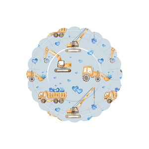 DAMAI Kid Party Decorations Blue Pink Truck Tableware Sets Cute Disposable Party Plates Cups <b>Napkins</b> - Product Image 3