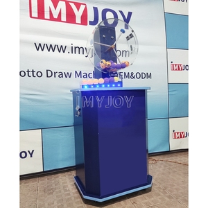 Imyjoy Machine de jeu de loterie à aspiration électrique par gravité pour <span class=keywords><strong>tirage</strong></span> en ligne de 100 balles de ping-pong, en métal et acrylique, garantie 1 an - Product Image 6