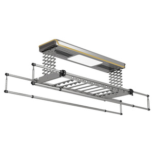 Disinfection and drying remote control lifting intelligent home double bracket horizontal bar electric drying rack - Product Image 4