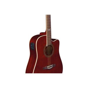 กีตาร์กีตาร์-NXT D100ce เห็นผ่านสีแดงอะคูสติกโก้เก๋ด้านบนไม้มะฮอกกานีด้านหลังและด้านข้างทำจากไม้มะฮอกกานีคอและ roua Fingerboard - Product Image 4