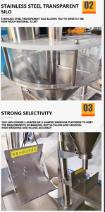 Máquina de Llenado Semiautomática, Utilizada para Envasar Alimentos en Polvo/Gránulos en Bolsas de Papel de Aluminio para Detergente, Harina y Otros Productos - Product Image 5