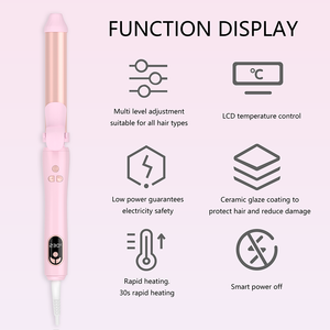 5 en 1 sèche-cheveux peigne chaud ensemble <span class=keywords><strong>fer</strong></span> à friser cheveux hommes main <span class=keywords><strong>fer</strong></span> à friser pour afro boucles curling baguette ensemble avec curling - Product Image 3