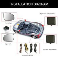 Convient pour Toyota Corolla chr Prius Camry véhicule spécial rétroviseur bsm système de surveillance de l'angle mort bsd changement de voie ass