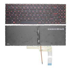 Nuevo teclado US SP GR para <span class=keywords><strong>MSI</strong></span> GF66 MS-1582 GF76 GL76 <span class=keywords><strong>GL66</strong></span> MS-17L1 MS-17H3 retroiluminado en rojo - Product Image 5