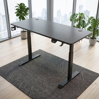 Meubles de bureau, cadre de bureau réglable en hauteur électrique à moteur unique en métal, bureau extensible pour ordinateur