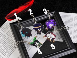 ชุดอะคริลิคตัวละคร OEM Odm รุ่น The <span class=keywords><strong>Freak</strong></span> Circus 5 ชิ้น ชุดอะคริลิคชิบิ ตัวละครน่ารักแปลกตา สำหรับตกแต่งกระเป๋า - Product Image 2