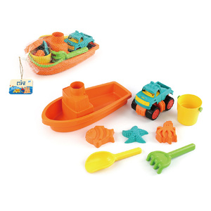Migliori giocattoli da spiaggia <span class=keywords><strong>per</strong></span> bambini all'ingrosso materiale paglia di grano Buggy auto con barca 9 pezzi accessori <span class=keywords><strong>per</strong></span> la <span class=keywords><strong>sabbia</strong></span> - Product Image 4