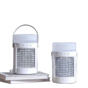 Home Air Cooler Small Desktop <b>Night</b> <b>Light</b> <b>USB</b> Mist Fan Rechargeable For Office Student Dormitory Electric - Product Image 2