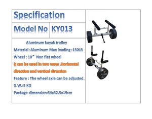 Troli <span class=keywords><strong>Kayak</strong></span> Aluminium, keranjang <span class=keywords><strong>Kayak</strong></span> Aluminium dengan Platform fleksibel, keranjang <span class=keywords><strong>Kayak</strong></span> kuat dan tahan lama - Product Image 3