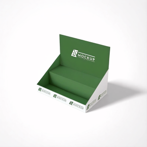 Personalizado Portátil Dobrável PDQ Paper <span class=keywords><strong>Display</strong></span> Box para Padaria Sobremesas Modern Retail Prateleira Apresentação Food Counter <span class=keywords><strong>Display</strong></span> Stand - Product Image 1