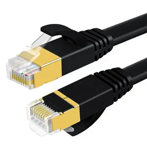 CABLE plano CAT5E/CAT6/CAT6A/ CAT7, CABLE de parche, CABLE de conexión POE CATV CCTV AWG