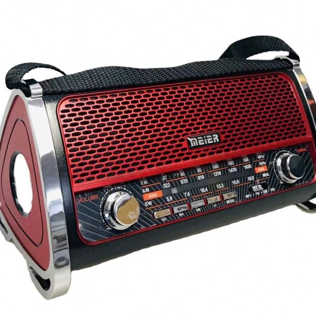 MEIER M-525BT-S Mp3 Player Radio Receiver Home Wireless Blue Tooth Portable Bt Solar Radio