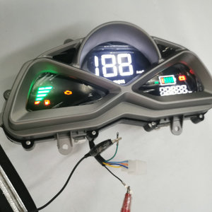 INSTRUMENTO HONGTU LION para motocicleta electrónica o tipo carburador motocicleta DIY PARTE MOSTRAR NIVEL DE ACEITE VELOCIDAD ODO - Product Image 2