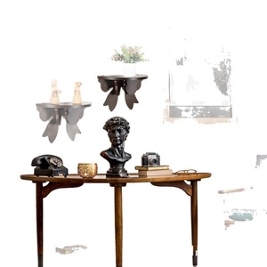 Wooden Bow Shaped Wall <b>Shelf</b> 1 Tier Durable Multi Purpose Storage <b>Rack</b> For Home Organization - Product Image 5