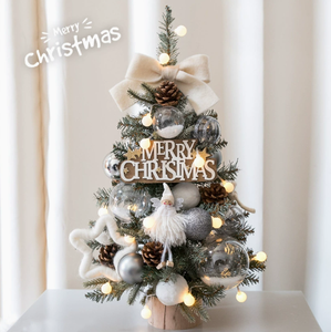 DAMAI - Mariposas Navideñas al por Mayor para Decoración de Mini Árboles de Navidad con Base de Madera Maciza para Adornos de Decoración del Hogar - Product Image 1