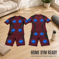 Combinaison d'entraînement EMS sans fil et respirante, contrôlée par application intelligente, avec électrodes sèches, pour la musculation et le fitness – Vente en gros