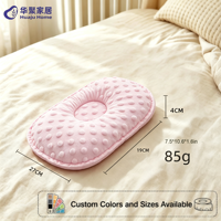 Oreiller de tête pour nouveau-né personnalisé, doux, respirant, rembourrage en coton, amovible, lavable, oreiller de sommeil pour nouveau-né