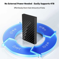 Custodia HDD da 2.5 pollici SATA a USB3.0 interno SSD a disco rigido esterno scatola del disco rigido per telefono
