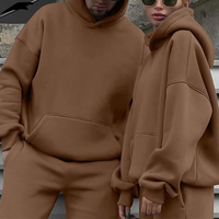 Ensembles Unisexe Capuche et Survêtements OEM ODM Décontractés Homme Femme Lourd Oversize Polaire Chaud Automne Hiver