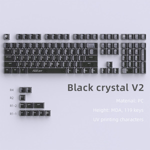 Tecla de teclado mecánico MDA transparente con variantes de altura 61/68/75/84/87/98/104/108 En stock - Product Image 3