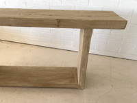 Meuble d'intérieur chinois antique en bois, table d'appoint en panneaux de bois massif fabriquée à la main