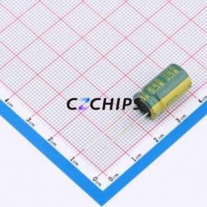 Condensateur électrolytique en aluminium à montage traversant RC063M221LO10*16TH-2A1E, D10xL16mm 220uF 20% 63V 860mA-100kHz - Product Image 2