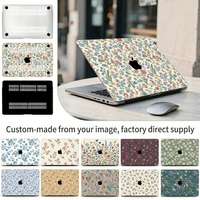 Coque d'ordinateur portable personnalisée imprimée en couleur, motif abstrait élégant, coque rigide anti-rayures, protection imperméable pour MacBook Air Pro