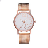 Bracelet en acier inoxydable pour homme et femme, boîtier en alliage, montre à quartz, cadeau pour couple, style professionnel