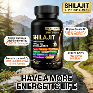 Suplementos Herbales <span class=keywords><strong>19</strong></span> en 1, Shilajit, Ashwagandha, Rhodiola Rosea, Ginseng Panax, Ginseng 15250mg Extra Fuerte, 60 Cápsulas - Product Image 2