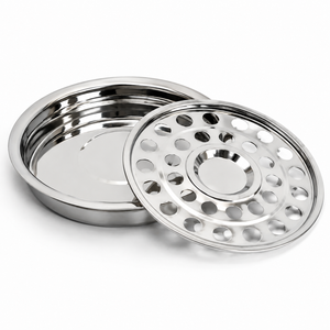 Juego de artículos de comunión de fe cristiana de acero inoxidable moderno personalizado, suministros para iglesia, bandeja y disco de comunión de plata - Product Image 2