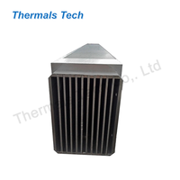 Dissipateur thermique combiné à ailettes en aluminium avec base en cuivre pur pour système d'éclairage LED