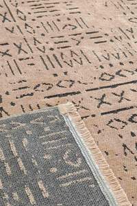 Alfombra de Chenilla con Diseño Geométrico de Diamantes Mira Mink, Ecológica, Apta para Mascotas, Lavable, Antideslizante, de Poliéster y Algodón, Moderna para el Hogar - Product Image 2