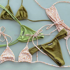Bikini de Tiras con Cuello Halter de Fábrica para <span class=keywords><strong>Fitness</strong></span> Traje de Baño de Lujo Clásico Micro Bikini al Por Mayor Trajes de Baño 2023 - Product Image 1
