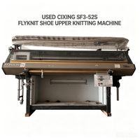 Machine à tricoter plate informatisée triple système Fengfan FF352C3S pour empeignes de baskets Flyknit, haute efficacité, performance stable, occasion