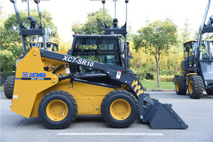 XCMG resmi 1 Ton <span class=keywords><strong>Skid</strong></span> Steer XC7-SR10 Epa Ce Cina mesin diesel selip Steer Mini - Product Image 2