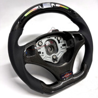 Volant sport en fibre de carbone de haute qualité E90 M3 avec éclairage LED pour accessoires de voiture E82 E87 E92 E93