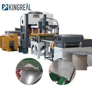 Vollautomatische falsche Deckenherstellungsmaschine Metall-Deckenfliesen-Produktionslinie Deckenplattenpresse 120 Tonnen Lochwerk - Product Image 1