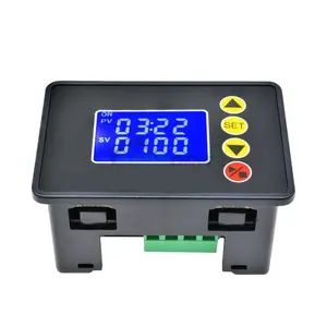 AC 110V 220V 12V Digital Programmable Time Delay Relay Dual LCD Display Cycle Timer Control Switch Adjustable Timing Relay