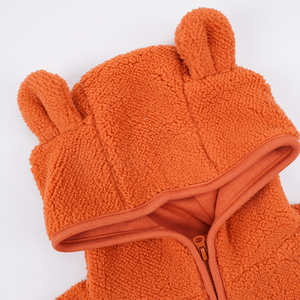 Personnaliser les vestes à capuche en molleton pour bébé <span class=keywords><strong>Veste</strong></span> à capuche en molleton durable pour bébé Vente en gros Fabricant de vêtements d'hiver pour bébé - Product Image 3