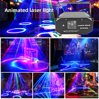 Aplicación a todo color, luces de discoteca animadas personalizadas, espectáculo de luces láser RGB para bodas, luces de escenario DMX